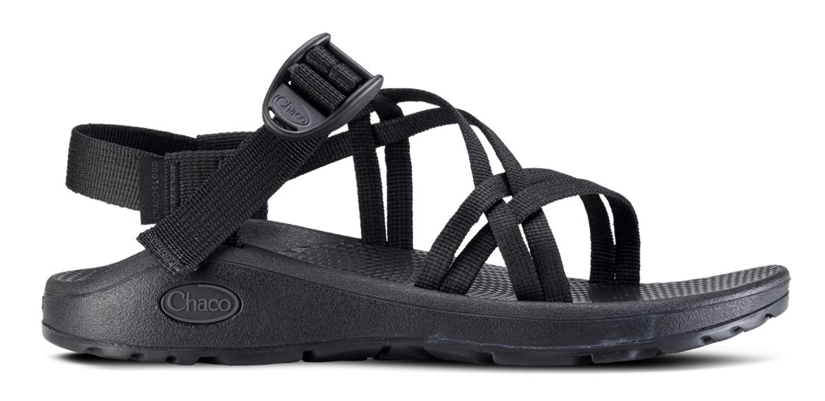 ZX/1 Cloud Dual Adjustable Straps Cushioned Sandal, Solid Black, dynamic 1