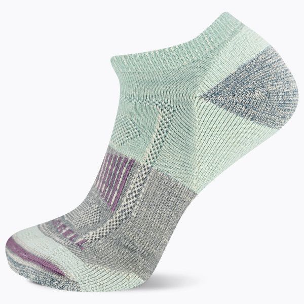 Zoned Low Cut Hiker Sock, Blue Steel, dynamic
