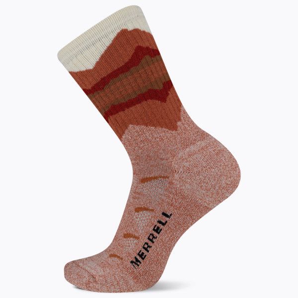 Moab Hiking Crew Sock, Burnt Orange, dynamic