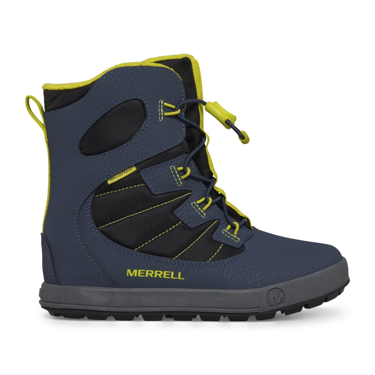 Snow Bank 4.0 Waterproof Boot, Navy/Lime, dynamic