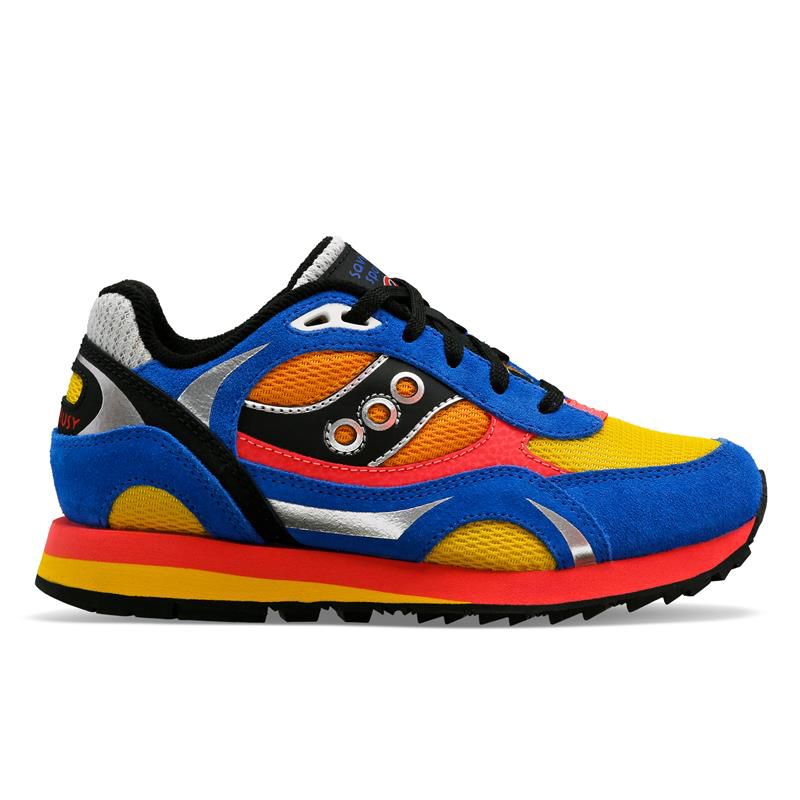 Jae Tips X Saucony Shadow 6000 Sneaker, Blue | Yellow | Coral, dynamic